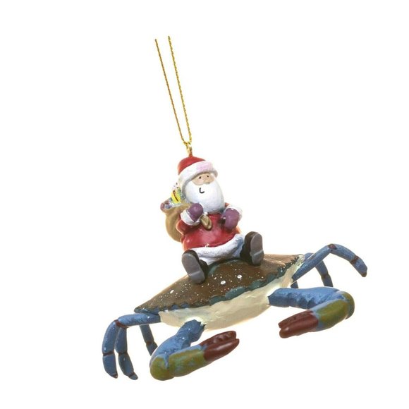 Cape Shore Santa Riding Maryland Blue Crab Christm - Picture 3 of 5